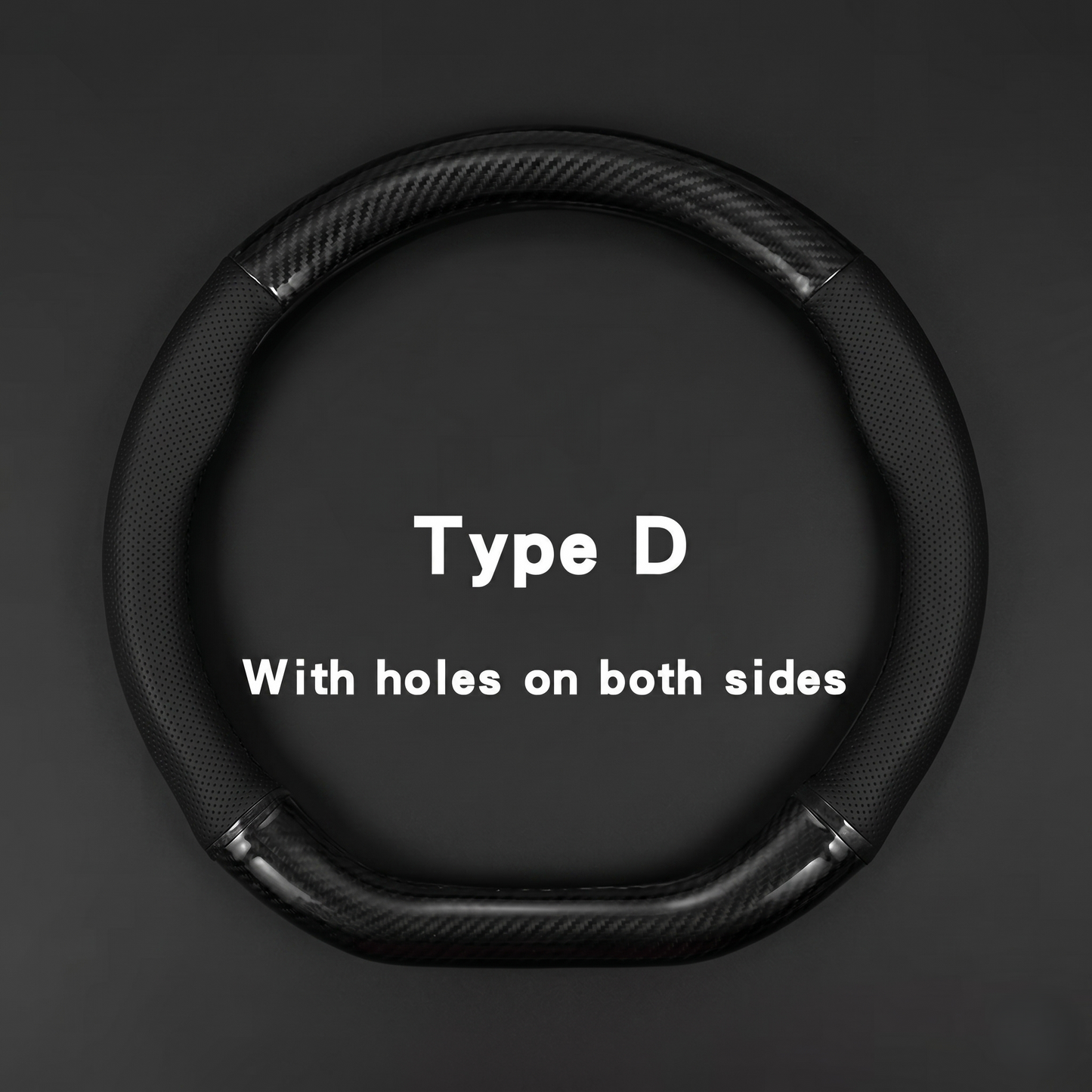 Universal Carbon Fiber Steering Wheel Cover With Anti-Slip Grip
