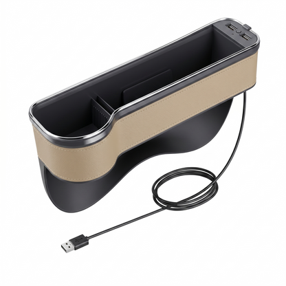 LED Seat Gap Organizer With Dual USB Charging Ports