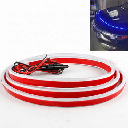 Dynamic LED Hood Light Strip With Sequential Start Animation