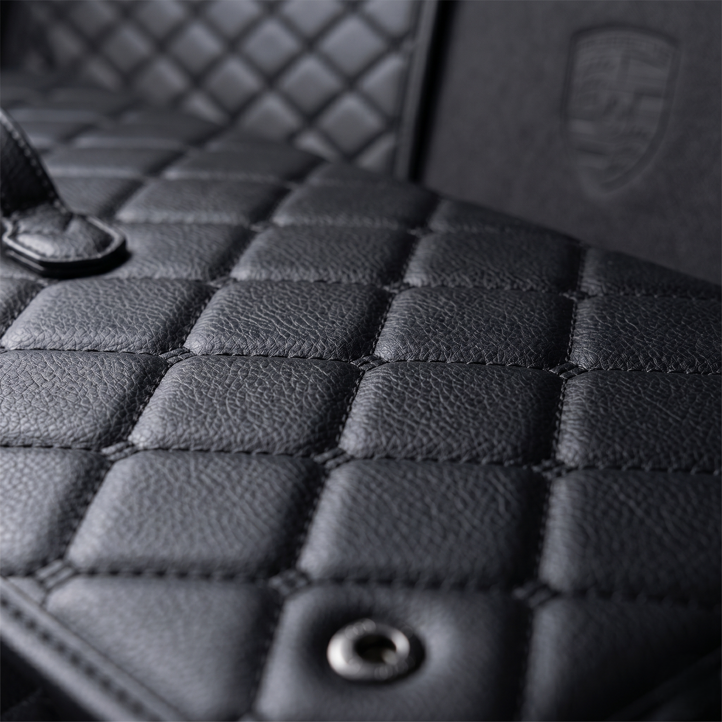 Foldable Quilted Car Trunk Storage Organizer With Lid