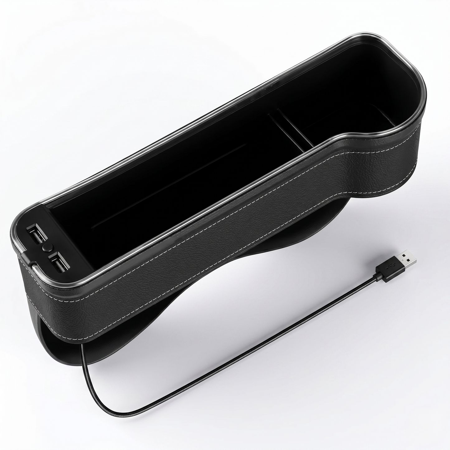 LED Seat Gap Organizer With Dual USB Charging Ports