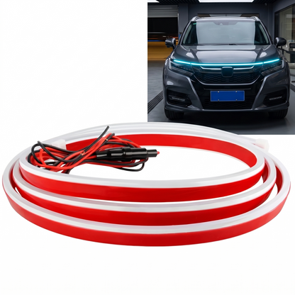 Dynamic LED Hood Light Strip With Sequential Start Animation