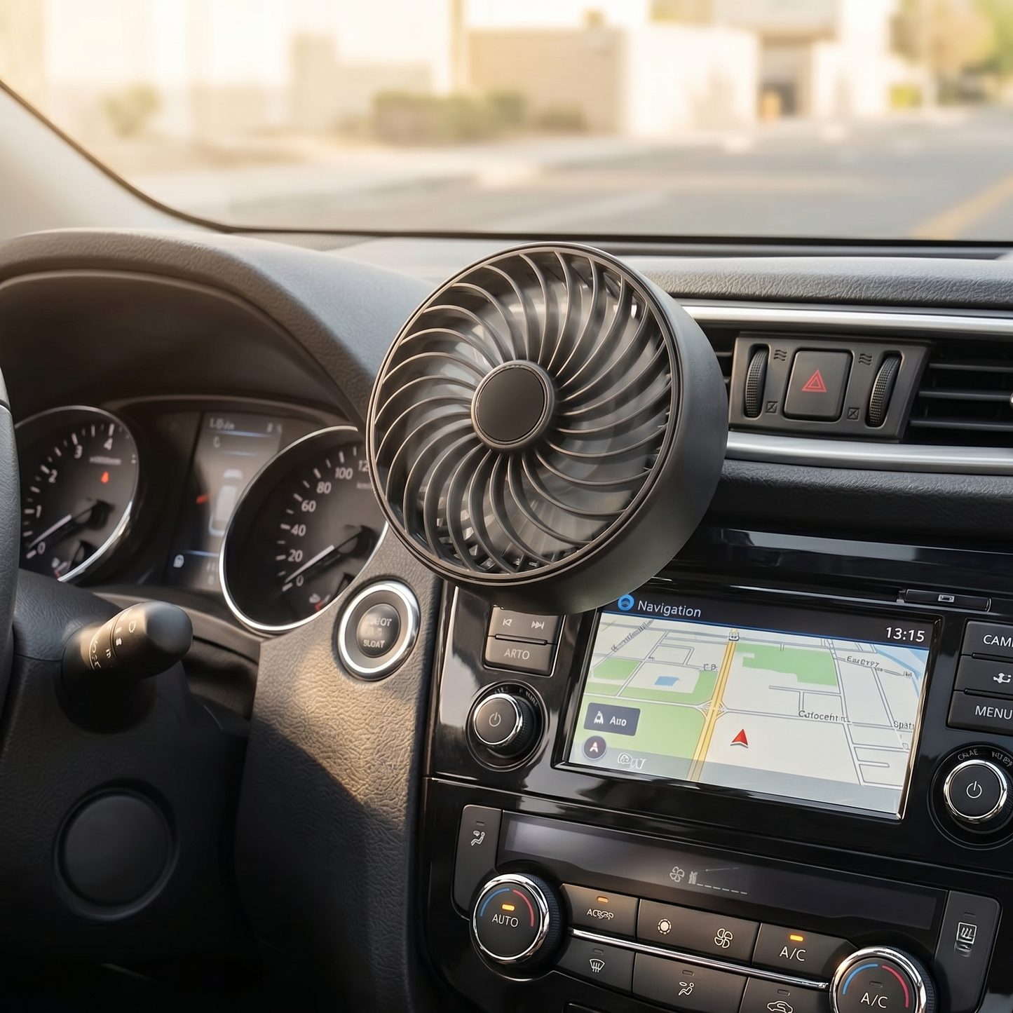 Adjustable USB Car Vent Cooling Fan With 3 Speed Settings