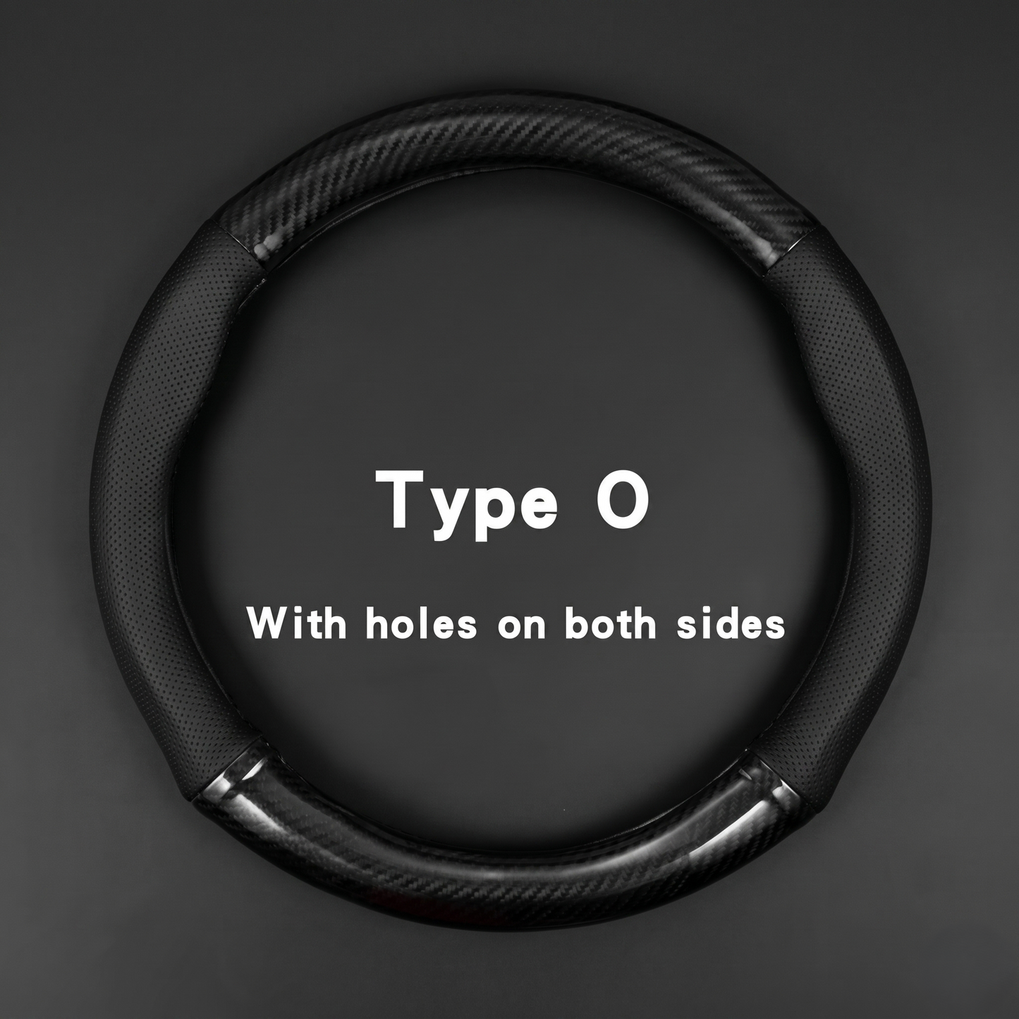 Universal Carbon Fiber Steering Wheel Cover With Anti-Slip Grip