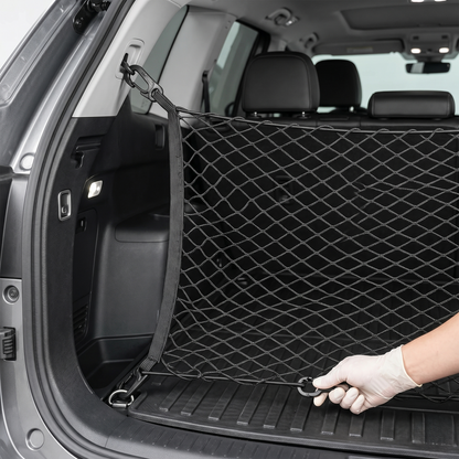Universal Car Pet Barrier Net With Elastic Hook Mounts