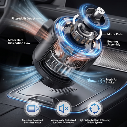 Adjustable USB Car Vent Cooling Fan With 3 Speed Settings