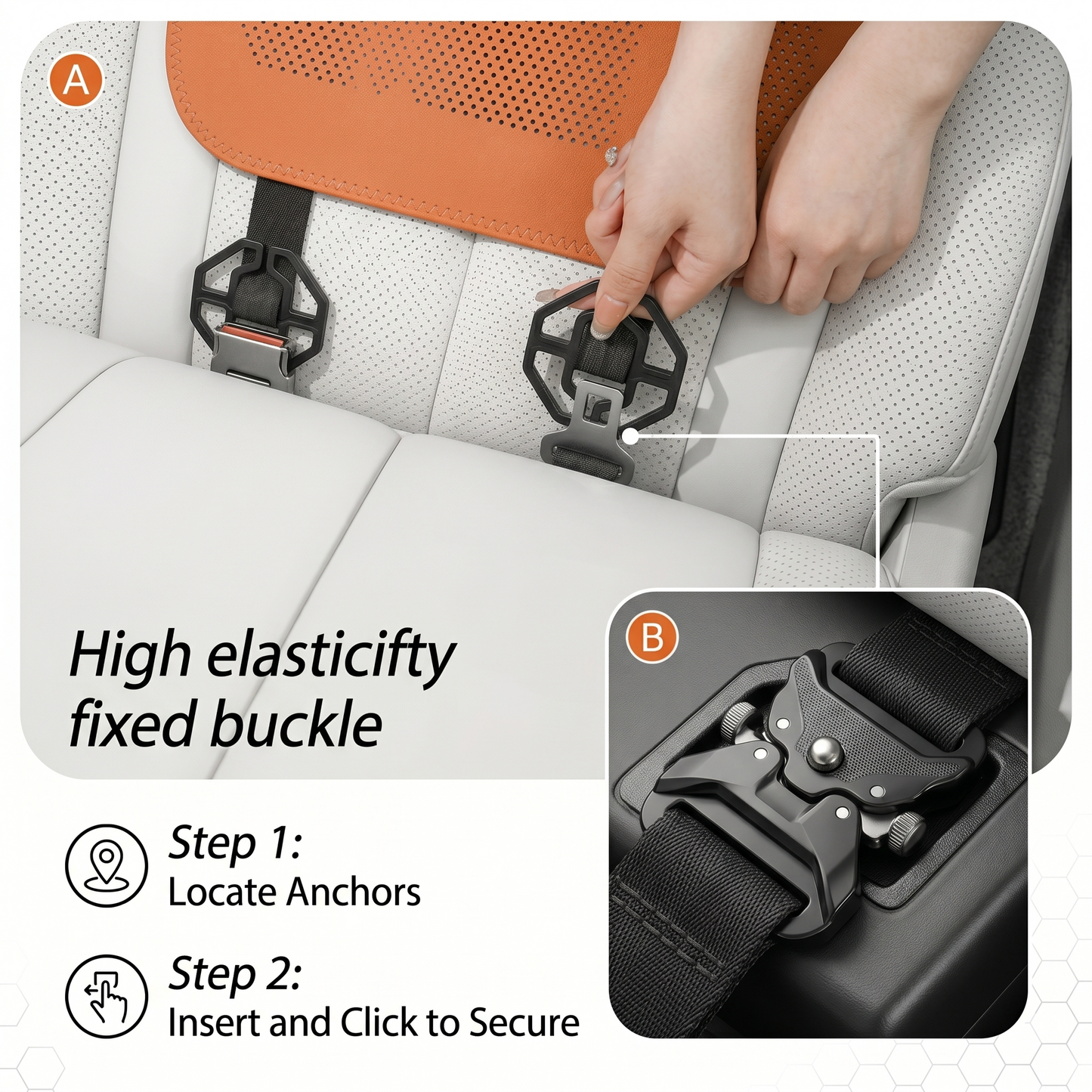Edahcar Ergonomic Car Seat Leg Support Cushion