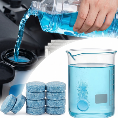 Compact Windshield Washer Cleaning Tablets For Car Washer Fluid Reservoir