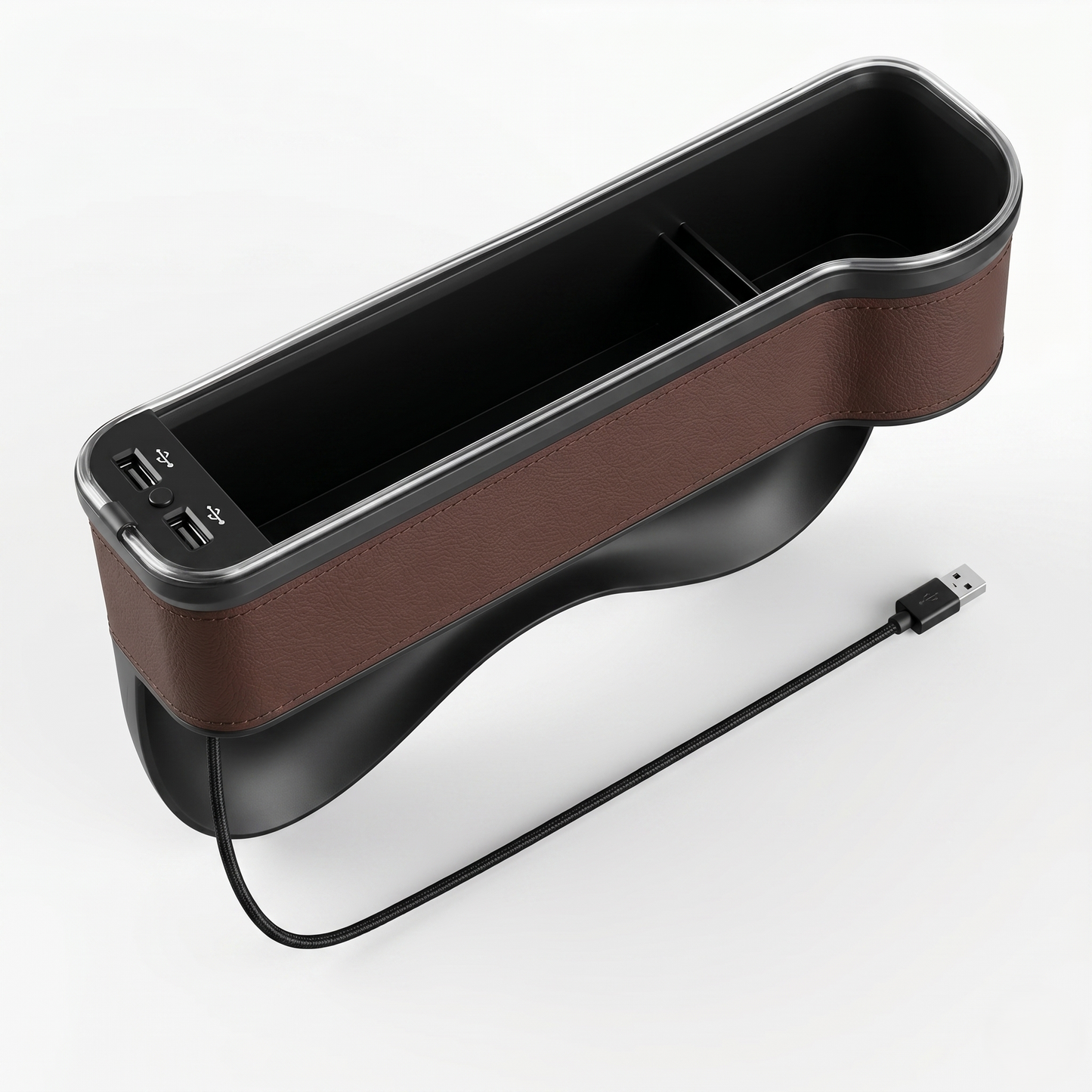 LED Seat Gap Organizer With Dual USB Charging Ports