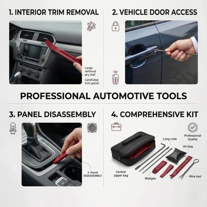 Universal Vehicle Lockout & Trim Removal Tool Kit Set (21 PCS)