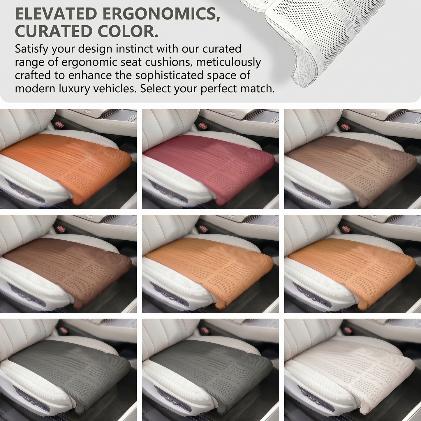 Edahcar Ergonomic Car Seat Leg Support Cushion