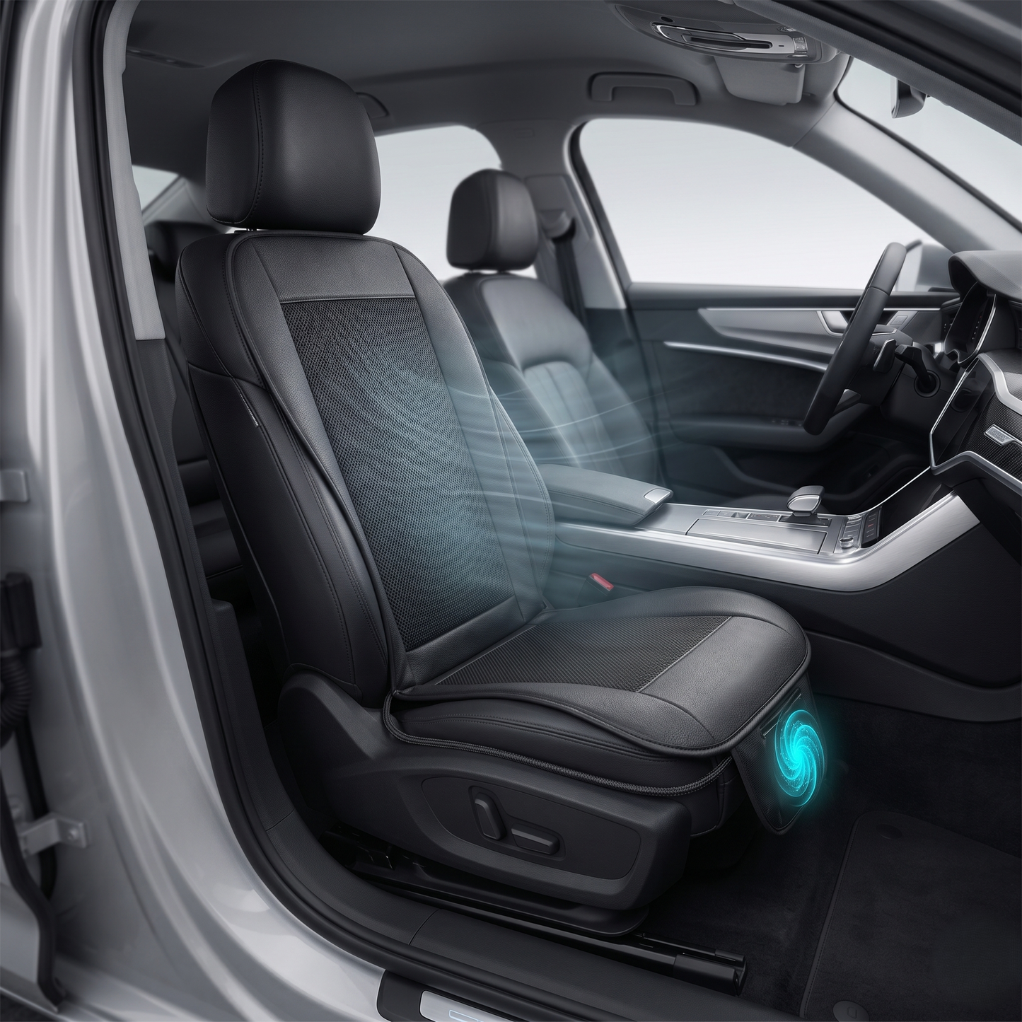 12V/24V Ventilated Car Seat Cooling Cushion With Dual Speed Fan