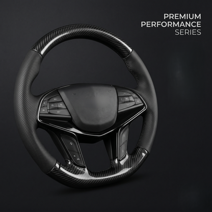 Universal Carbon Fiber Steering Wheel Cover With Anti-Slip Grip