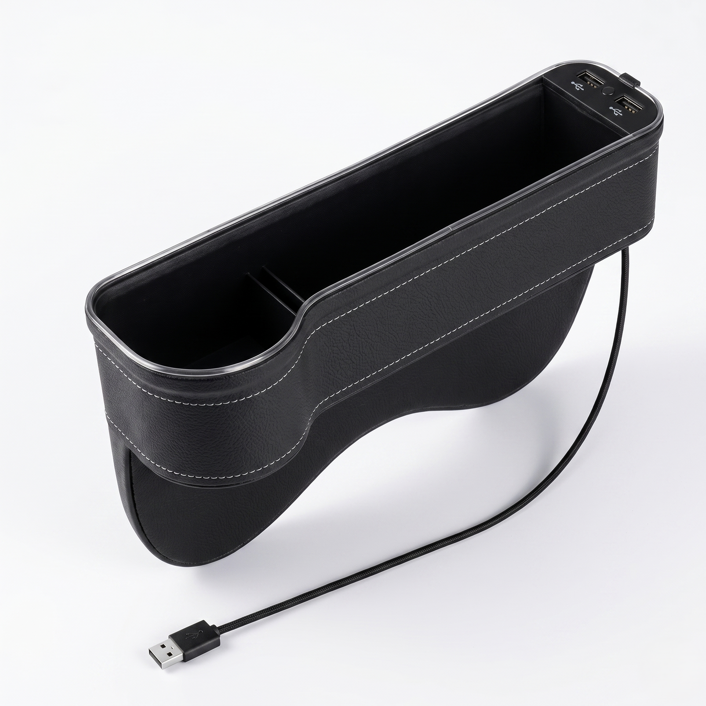 LED Seat Gap Organizer With Dual USB Charging Ports