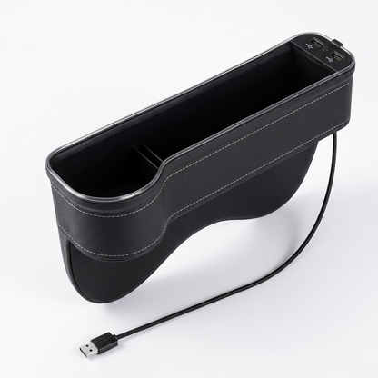 LED Seat Gap Organizer With Dual USB Charging Ports