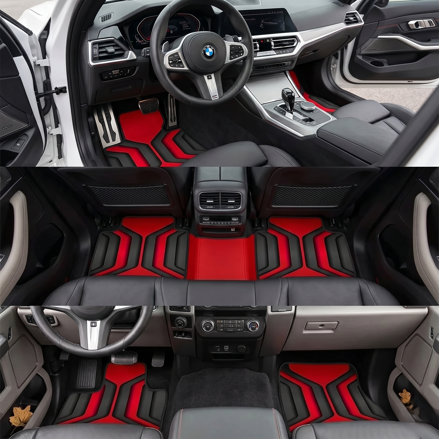 Universal Sport Interior Floor Mat Set For Cars, SUVs & Trucks