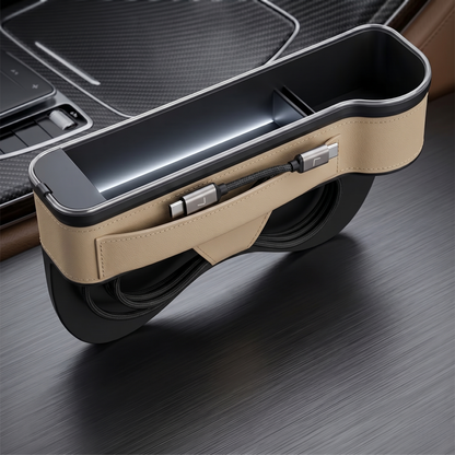LED Seat Gap Organizer With Dual USB Charging Ports