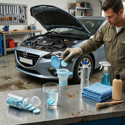 Compact Windshield Washer Cleaning Tablets For Car Washer Fluid Reservoir
