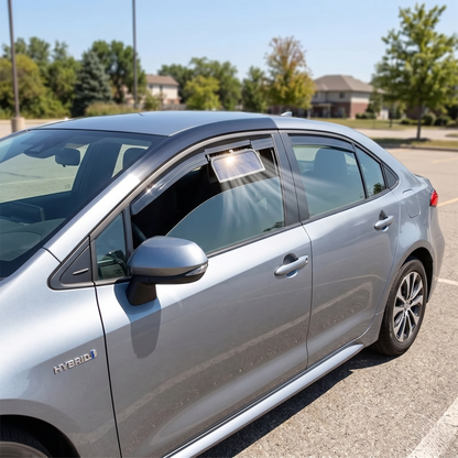 Solar Car Window Ventilation Fan With Triple Cooling Exhaust