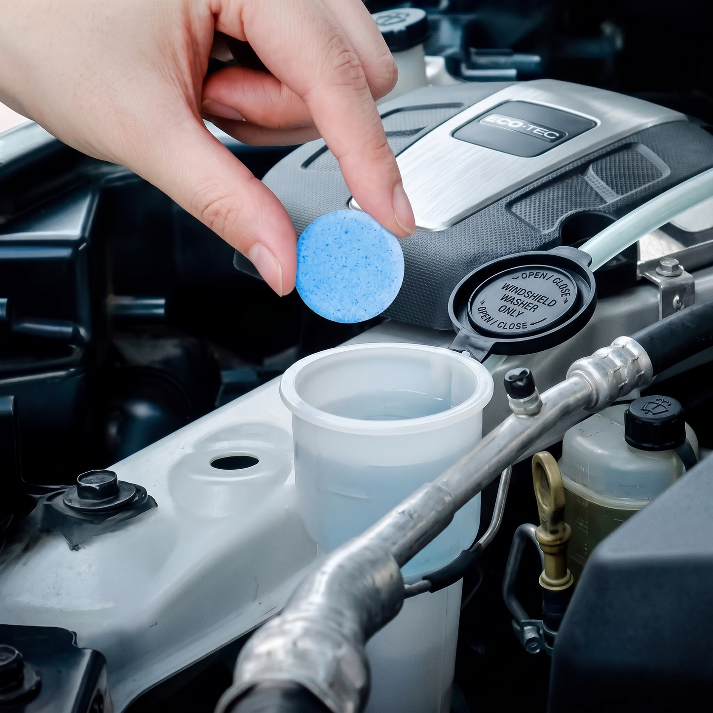 Compact Windshield Washer Cleaning Tablets For Car Washer Fluid Reservoir