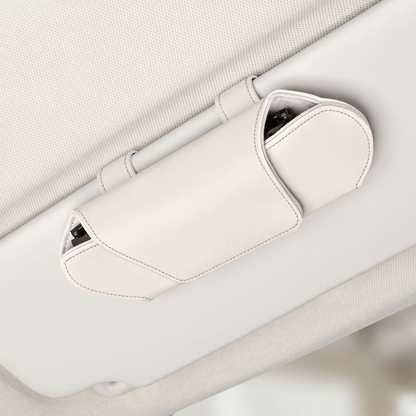 Magnetic Car Sun Visor Glasses Holder With Soft Lined Storage