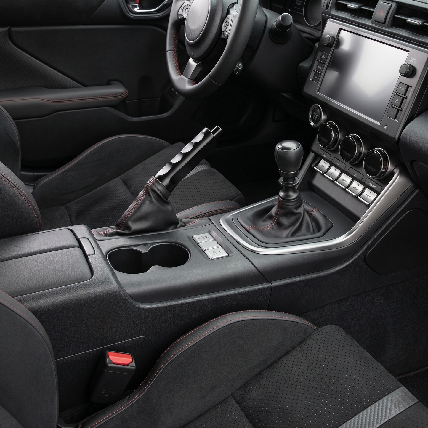 Universal Aluminum Handbrake Handle Cover With Grip Cutouts