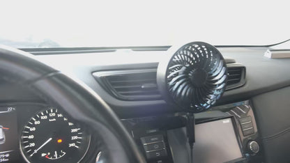 Adjustable USB Car Vent Cooling Fan With 3 Speed Settings